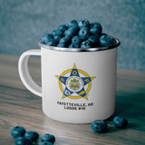 Fayetteville FOP Enamel Camping Mug