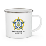 Fayetteville FOP Enamel Camping Mug