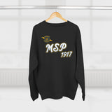 MSP 1917 Crewneck Sweatshirt — Vintage Police Patch Emblem