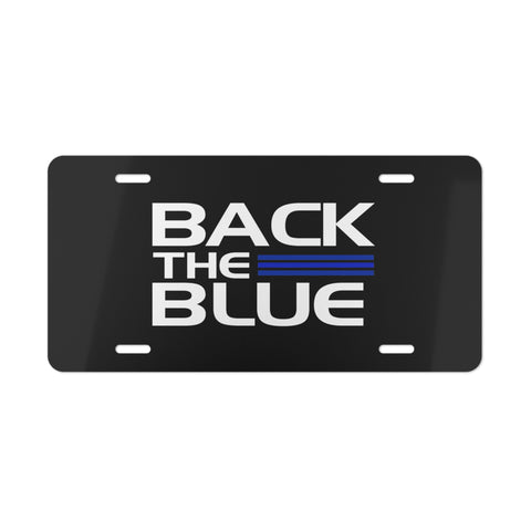 Back The Blue Vanity Plate
