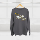 MSP 1917 Crewneck Sweatshirt — Vintage Police Patch Emblem