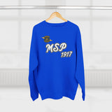 MSP 1917 Crewneck Sweatshirt — Vintage Police Patch Emblem