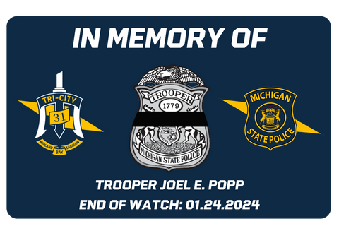 Trooper Joel Popp E.O.W. 3” Sticker