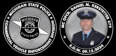 MC Ofcr. Daniel Kerstetter EOW Memorial Challenge Coin