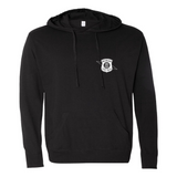 Mens 2X-Large BLACK Hooded T-Shirt